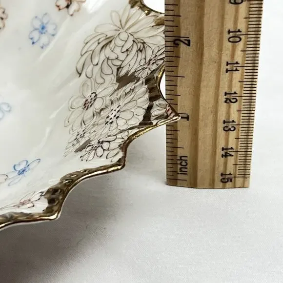 Antique Japanese Porcelain Hand Painted Serving Dishes (5) Meiji Era Scalloped - Picture 15 of 15